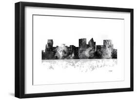 Wichita Kansas Skyline BG 1-Marlene Watson-Framed Giclee Print