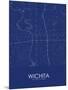 Wichita, United States of America Blue Map-null-Mounted Poster