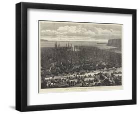 Wick Harbour During the Herring Fishing-Samuel Read-Framed Giclee Print