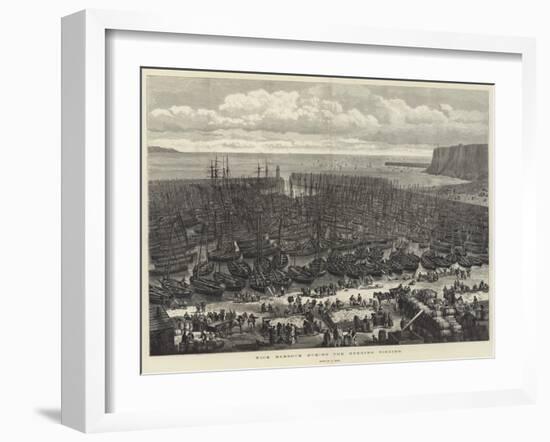 Wick Harbour During the Herring Fishing-Samuel Read-Framed Giclee Print