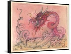 Wicked Dragon-Wayne Anderson-Framed Stretched Canvas