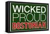 Wicked Proud Bostonian-null-Framed Stretched Canvas