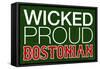 Wicked Proud Bostonian-null-Framed Stretched Canvas