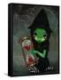 Wicked Witch and Her Hourglass-Jasmine Becket-Griffith-Framed Stretched Canvas