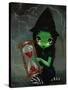 Wicked Witch and Her Hourglass-Jasmine Becket-Griffith-Stretched Canvas