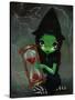 Wicked Witch and Her Hourglass-Jasmine Becket-Griffith-Stretched Canvas