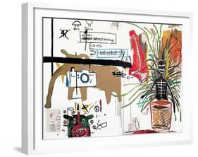 Wicker, 1984-Jean-Michel Basquiat-Framed Giclee Print