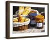 Wicker Basket with Croissants and Breads, Clos Des Iles, Le Brusc, Var, Cote d'Azur, France-Per Karlsson-Framed Premium Photographic Print
