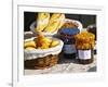 Wicker Basket with Croissants and Breads, Clos Des Iles, Le Brusc, Var, Cote d'Azur, France-Per Karlsson-Framed Photographic Print