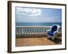 Wicker Chair and Tiled Terrace at the Hornet Dorset Primavera Hotel, Puerto Rico-Michele Molinari-Framed Photographic Print