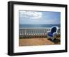 Wicker Chair and Tiled Terrace at the Hornet Dorset Primavera Hotel, Puerto Rico-Michele Molinari-Framed Photographic Print