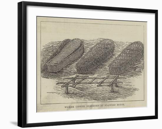 Wicker Coffins Exhibited at Stafford House-null-Framed Giclee Print