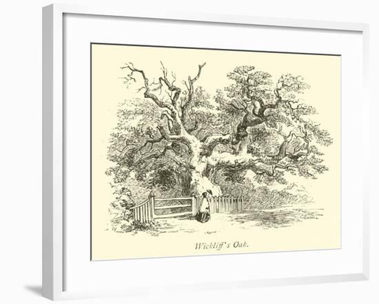 Wickliff's Oak-null-Framed Giclee Print