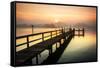 Wicomico River Sunrise I-Alan Hausenflock-Framed Stretched Canvas