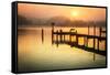 Wicomico River Sunrise II-Alan Hausenflock-Framed Stretched Canvas