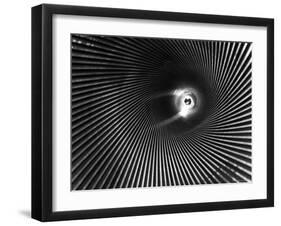 Wide Angle of the Barrel of a 16 Inch Gun-Andreas Feininger-Framed Premium Photographic Print