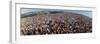 Wide Angle Overall of Huge Crowd Facing the Distant Stage, During the Woodstock Music and Art Fair-John Dominis-Framed Photographic Print