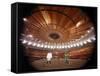 Wide Angle Shot of Interior of New Madison Square Garden with Boxers Buster Mathis and Joe Frazier-Ralph Morse-Framed Stretched Canvas