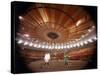 Wide Angle Shot of Interior of New Madison Square Garden with Boxers Buster Mathis and Joe Frazier-Ralph Morse-Stretched Canvas