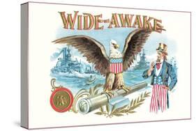 Wide-Awake, Eagle, Uncle Sam-null-Stretched Canvas
