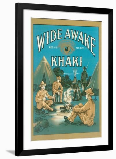 Wide Awake Khaki Uniforms Ad-Found Image Press-Framed Giclee Print