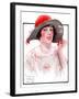 "Wide Brim Hat,"April 28, 1923-WM. Hoople-Framed Giclee Print