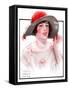 "Wide Brim Hat,"April 28, 1923-WM. Hoople-Framed Stretched Canvas