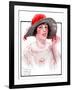 "Wide Brim Hat,"April 28, 1923-WM. Hoople-Framed Giclee Print