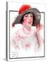 "Wide Brim Hat,"April 28, 1923-WM. Hoople-Stretched Canvas