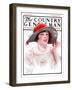 "Wide Brim Hat," Country Gentleman Cover, April 28, 1923-WM. Hoople-Framed Giclee Print