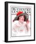 "Wide Brim Hat," Country Gentleman Cover, April 28, 1923-WM. Hoople-Framed Giclee Print