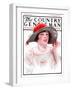 "Wide Brim Hat," Country Gentleman Cover, April 28, 1923-WM. Hoople-Framed Giclee Print