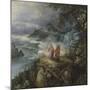 Wide Mountain Landscape with the Temptation of Christ-Pieter Bruegel the Elder-Mounted Premium Giclee Print