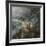 Wide Mountain Landscape with the Temptation of Christ-Pieter Bruegel the Elder-Framed Premium Giclee Print