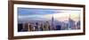 Wide Panorama of Manhattan w New Jersey a Brooklyn-Markus Bleichner-Framed Art Print