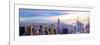 Wide Panorama of Manhattan w New Jersey a Brooklyn-Markus Bleichner-Framed Premium Giclee Print