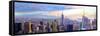 Wide Panorama of Manhattan w New Jersey a Brooklyn-Markus Bleichner-Framed Stretched Canvas