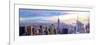 Wide Panorama of Manhattan w New Jersey a Brooklyn-Markus Bleichner-Framed Art Print