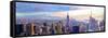 Wide Panorama of Manhattan w New Jersey a Brooklyn-Markus Bleichner-Framed Stretched Canvas