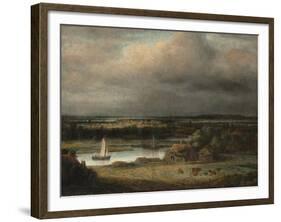 Wide River Landscape, c.1648-49-Phillips de Koninck-Framed Giclee Print