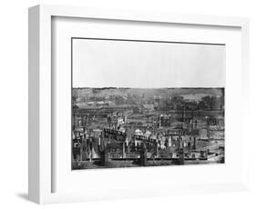 Wide Scenery of War Torn Buildings-Alexander Gardner-Framed Photographic Print