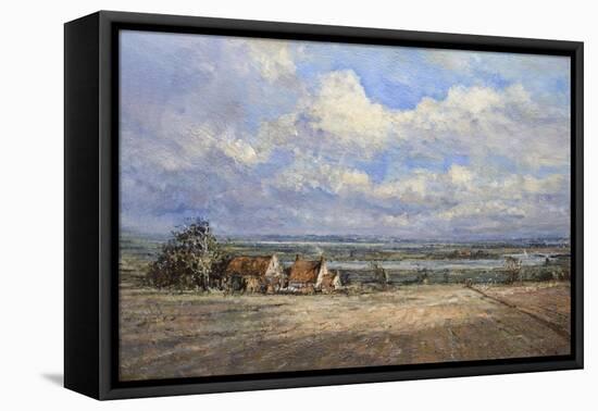 Wide Skies and Marshes, Norfolk, 2008-John Sutton-Framed Stretched Canvas