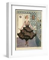 Wide Skirts of 1916-null-Framed Art Print