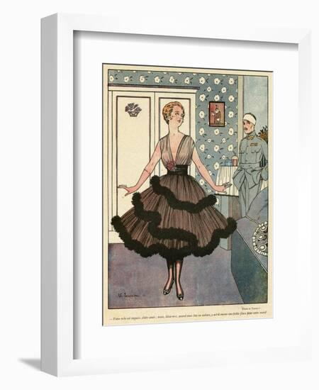 Wide Skirts of 1916-null-Framed Art Print