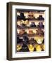 Wide variety of cowboy hats in Old Town Albuquerque, NM.-Jerry Ginsberg-Framed Photographic Print