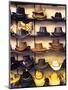 Wide variety of cowboy hats in Old Town Albuquerque, NM.-Jerry Ginsberg-Mounted Photographic Print