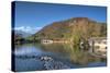 Wide View of Black Dragon Pool in Lijiang, Yunnan, China, Asia-Andreas Brandl-Stretched Canvas