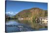 Wide View of Black Dragon Pool in Lijiang, Yunnan, China, Asia-Andreas Brandl-Stretched Canvas