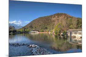 Wide View of Black Dragon Pool in Lijiang, Yunnan, China, Asia-Andreas Brandl-Mounted Photographic Print