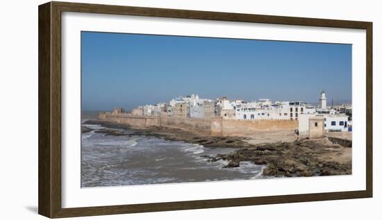 Wide View of the Old Part of Essaouira Seen from the Top of the Skala Du Port, Morocco-null-Framed Photographic Print